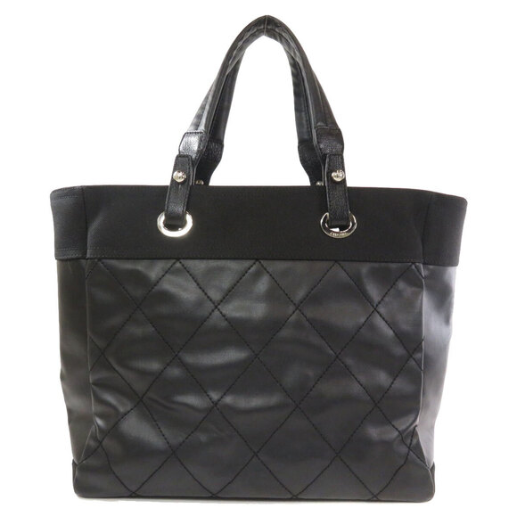 Chanel Paris Biarritz Tote Calfskin Canvas Bag - Picture 2 of 10